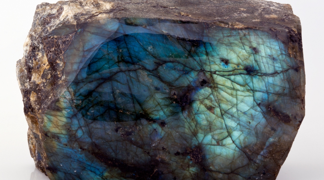 A sample of Labradorite (a type of feldspar), from UCL's Geology Collections.